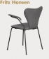 Series 7 Arms Soft kultowe krzesło tapicerowane Fritz Hansen | Design Spichlerz