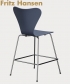 Series 7 Bar kultowe krzesło barowe Fritz Hansen | Design Spichlerz