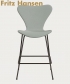 Series 7 Bar Soft tapicerowane kultowe krzesło barowe Fritz Hansen | Design Spichlerz
