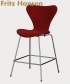 Series 7 Bar Soft tapicerowane kultowe krzesło barowe Fritz Hansen | Design Spichlerz