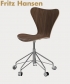 Series 7 Office skandynawskie krzesło biurowe Fritz Hansen | Design Spichlerz