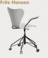 Series 7 Office Arm skandynawskie krzesło biurowe Fritz Hansen | Design Spichlerz