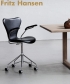 Series 7 Office Arm Soft skandynawskie krzesło biurowe Fritz Hansen | Design Spichlerz