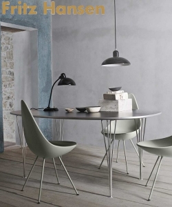 Superellipse 180 skandynawski stół Fritz Hansen | Design Spichlerz