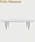 Superellipse 300 skandynawski stół Fritz Hansen | Design Spichlerz