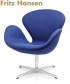Swan Lounge fotel ikona duńskiego designu Fritz Hansen