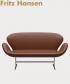 Swan Sofa ikona duńskiego designu Fritz Hansen | Design Spichlerz