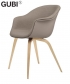 Bat Dining Wood tapicerowane krzesło Gubi | Design Spichlerz