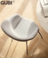 Bat Dining Metal Soft tapicerowane krzesło Gubi | Design Spichlerz