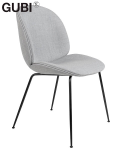 Beetle Chair Metal Soft nowoczesne tapicerowane krzesło Gubi