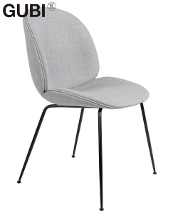 Beetle Chair Metal Soft nowoczesne tapicerowane krzesło Gubi | Design Spichlerz