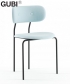 Coco Dining Chair Soft tapicerowane krzesło skandynawskie Gubi