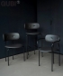Coco Dining Arms Soft tapicerowane krzesło skandynawskie Gubi | Design Spichlerz