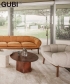 Croissant Sofa skórzana skandynawska sofa Gubi | Design Spichlerz