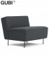 Modern Line Lounge fotel skandynawski Gubi | Design Spichlerz