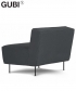Modern Line Lounge fotel skandynawski Gubi | Design Spichlerz
