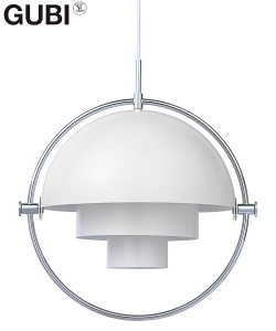 Multi-Lite Pendant Chrom kultowa lampa wisząca Gubi | Design Spichlerz