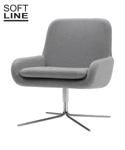 Coco Swivel elegancki fotel obrotowy Softline