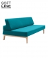 Sofa rozkładana z funkcją spania Lazy, Softline. Design Andreas Lund Design.