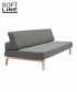 Sofa rozkładana z funkcją spania Lazy, Softline. Design Andreas Lund Design.
