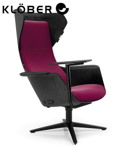 Wooom Shell Premium Fotel połączenie pracy i relaksu Klöber | Design Spichlerz