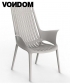 Ibiza lounge chair ECRU fotel ogrodowy Vondom | Design Spichlerz