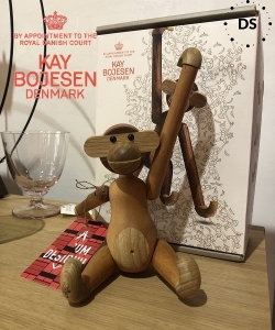 Monkey skandynawska drewniana figura dekoracyjna Kay Bojesen | Design Spichlerz