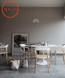 Steelwood Chair buk / biały | Magis | design Ronan & Erwan Bouroullec | Design Spichlerz
