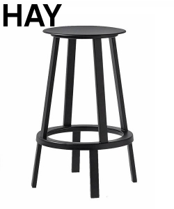 Revolver Stool 65 czarny skandynawski hoker designerski | Hay | Design Spichlerz