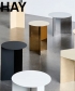 Slit Table Round petrol grey skandynawski stolik kawowy | Hay | Design Spichlerz