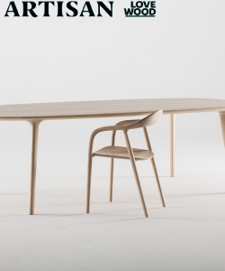 Neva krzesło z litego drewna | Artisan