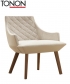 Beret Lounge elegancki fotel Tonon | Design Spichlerz 