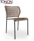Corda nowoczesne krzesło ogrodowe Tonon