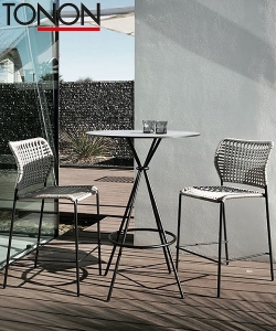 Corda Stool ogrodowe krzesło barowe Tonon | Design Spichlerz