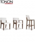 Euthalia Stool eleganckie krzesło barowe Tonon | Design Spichlerz 