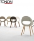 Lucky Wood designerskie krzesło włoskie Tonon | Design Spichlerz 