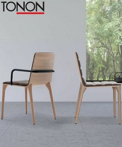 Pit Armchair minimalistyczne krzesło włoskie Tonon | Design Spichlerz