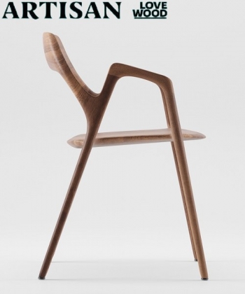 Ging Chair designerskie krzesło z litego drewna Artisan | Design Spichlerz