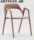 Ging Chair Soft designerskie krzesło tapicerowane z litego drewna Artisan | Design Spichlerz