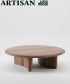 Monument Round Coffee Table drewniany stolik kawowy Artisan | Design Spichlerz