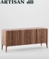 Rio Sideboard elegancka komoda z litego drewna Artisan | Design Spichlerz