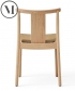 Merkur Dining Chair tapicerowane krzesło dębowe Menu