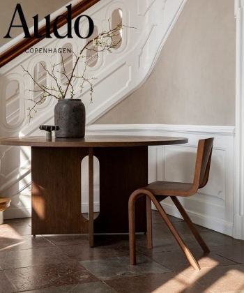 Androgyne stół okrągły drewniany Audo Copenhagen | Menu