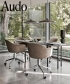 Harbour Dining Chair Office stylowe krzesło na kółkach Audo Copenhagen