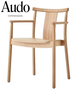 Merkur Dining Chair Armrest dębowe krzesło z podłokietnikami Menu