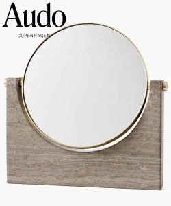 Pepe Marble Mirror skandynawskie lustro marmurowe Audo Copenhagen
