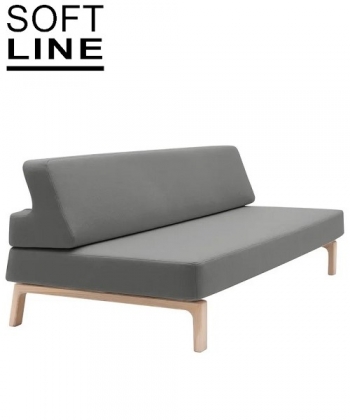 Sofa rozkładana z funkcją spania Lazy, Softline. Design Andreas Lund Design.