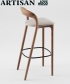 Neva Light Bar Soft tapicerowane designerskie krzesło barowe | Artisan