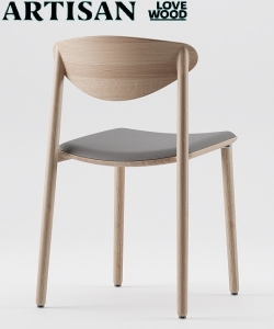 Naru Light Soft tapicerowane krzesło Artisan