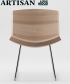 Chunk designerskie krzesło drewniane | design Karim Rashid | Artisan
